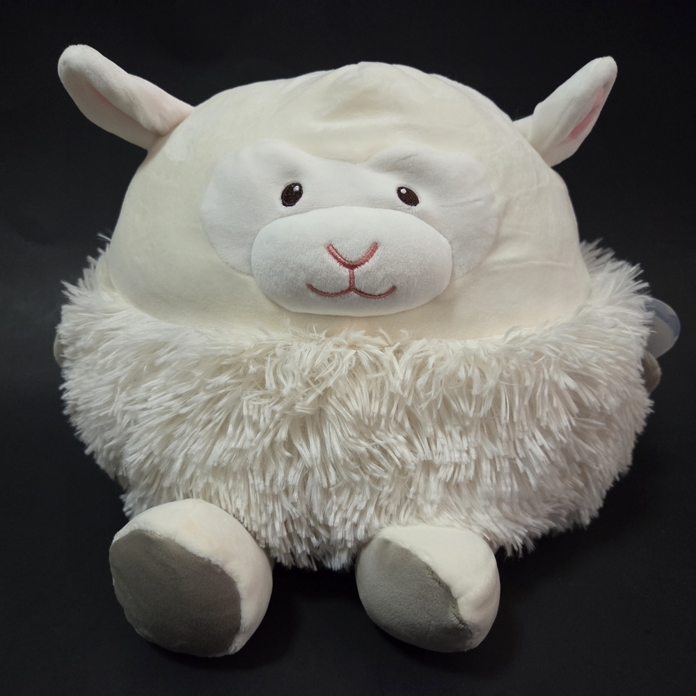 Animal Adventure Squeeze With Love Lamb Plush Puffies 64805 Cream White Gray